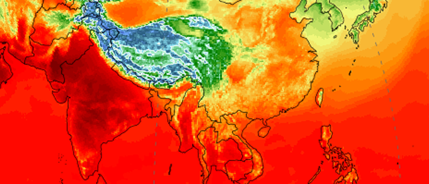 Hitzewelle in Asien
