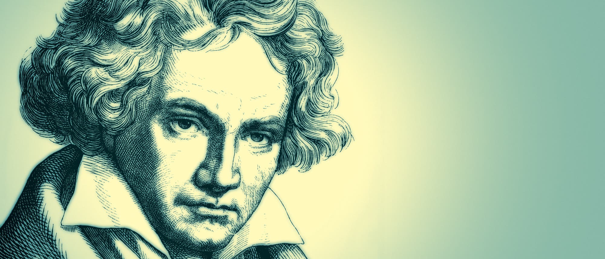 Zeichnung von Ludwig van Beethoven (1770 - 1827)