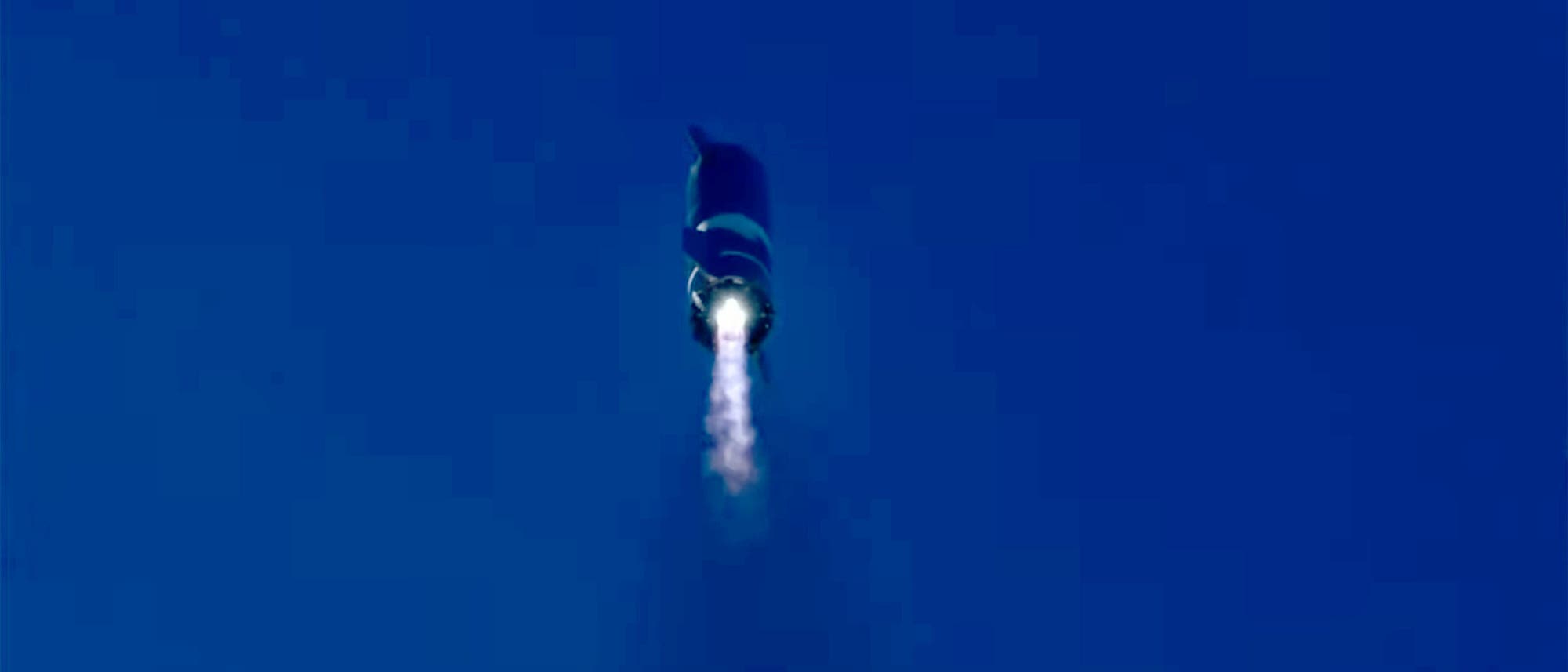 Starship 8 beim Testflug am 9. Dezember 2020