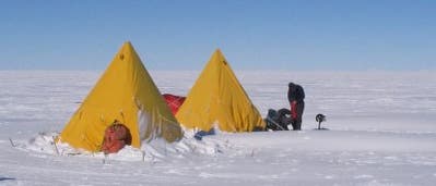 Zeltlager auf dem Whillans-Eisstrom