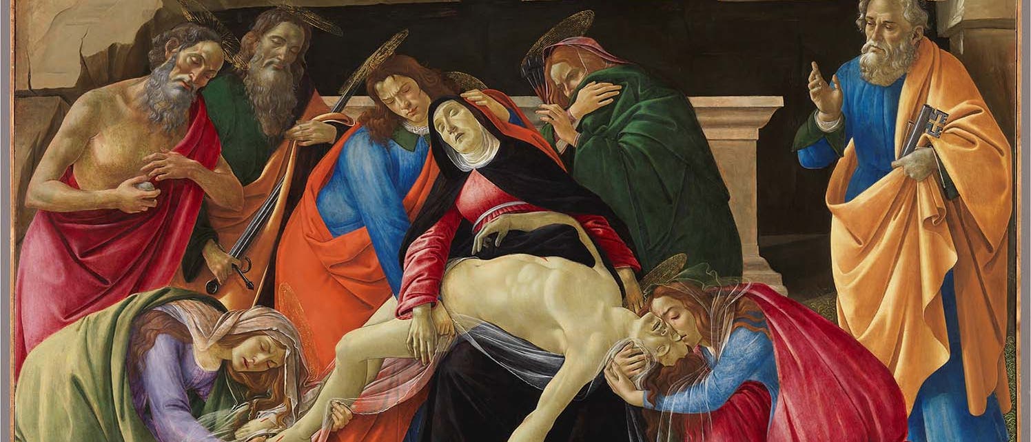 Das Gemälde die »Beweinung Christi« von Sandro Botticelli befindet sich heute in der Alten Pinakothek in München.