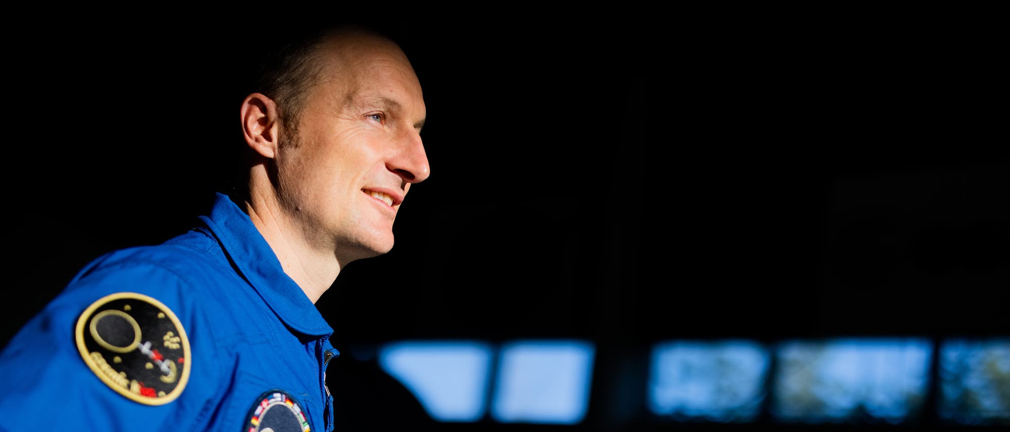 Der deutsche Astronaut Matthias Maurer vor einer Pressekonferenz im Europäischen Astronautenzentrum (EAC) der ESA vor seinem Start der Mission »Cosmic Kiss« zur Internationalen Raumstation ISS.