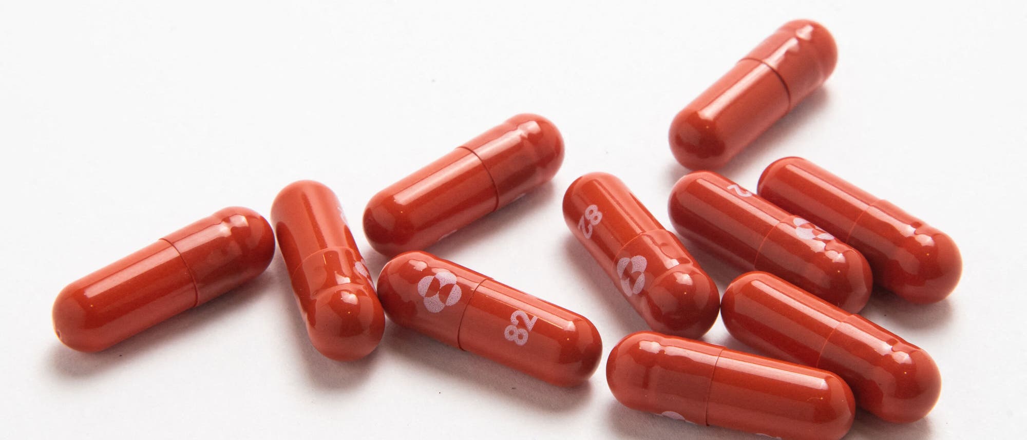 Rote Molnupiravir-Pillen