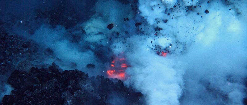 Ausbruch des West Mata Vulkan im Pazifik im Jahr 2009