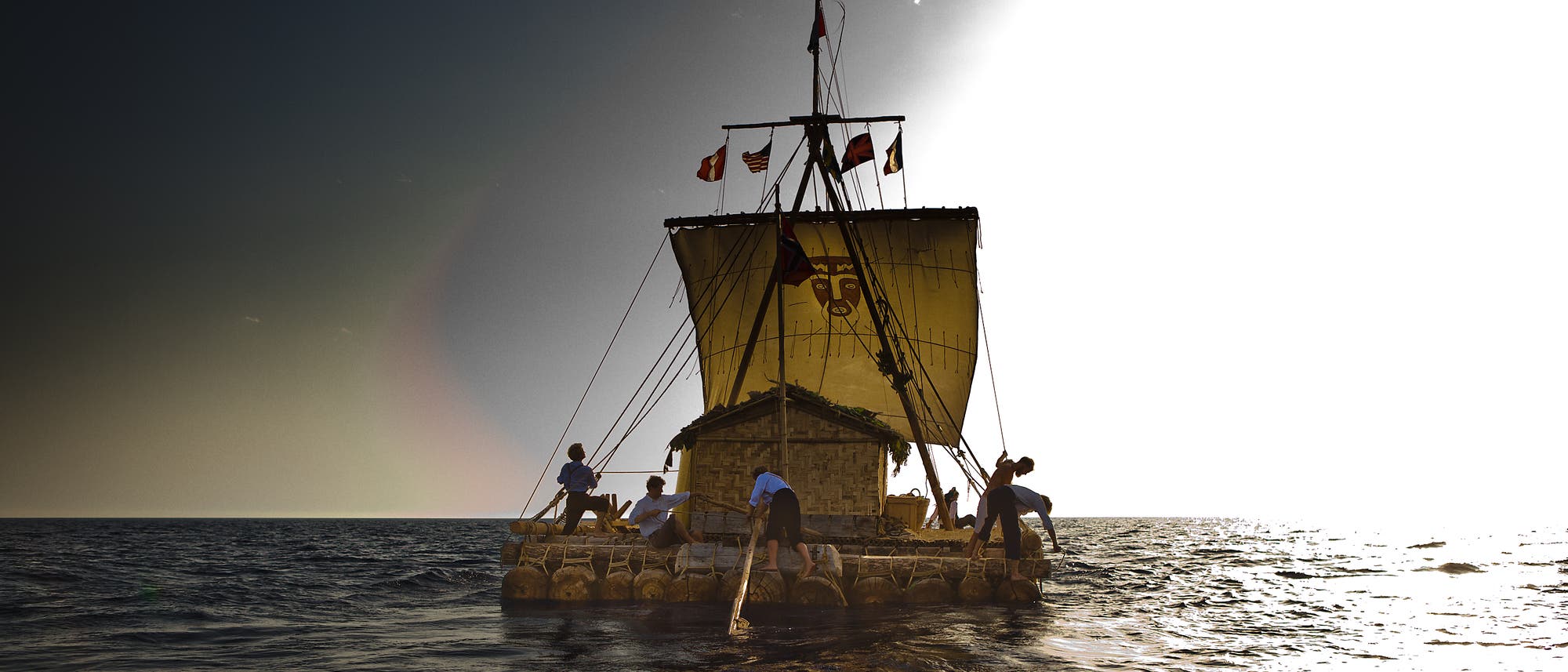 Szene aus dem norwegischen Film »Kon-Tiki« aus dem Jahr 2012. Das Filmdrama handelt von der Fahrt Thor Heyerdahls und seiner Crew.