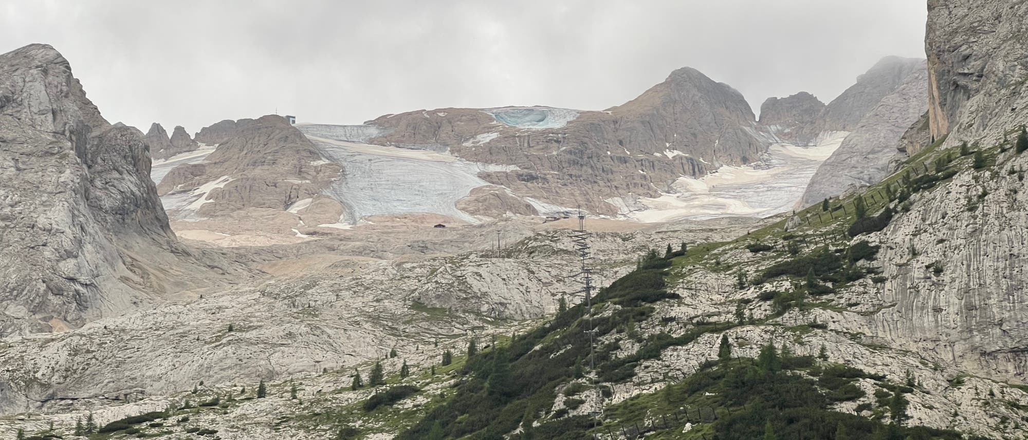 Abgebrochener Gletscher an der Marmolata