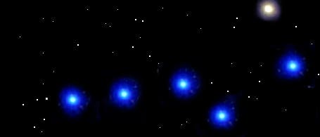 Sterntaufe mit sehr hellem Stern Kategorie 2-3