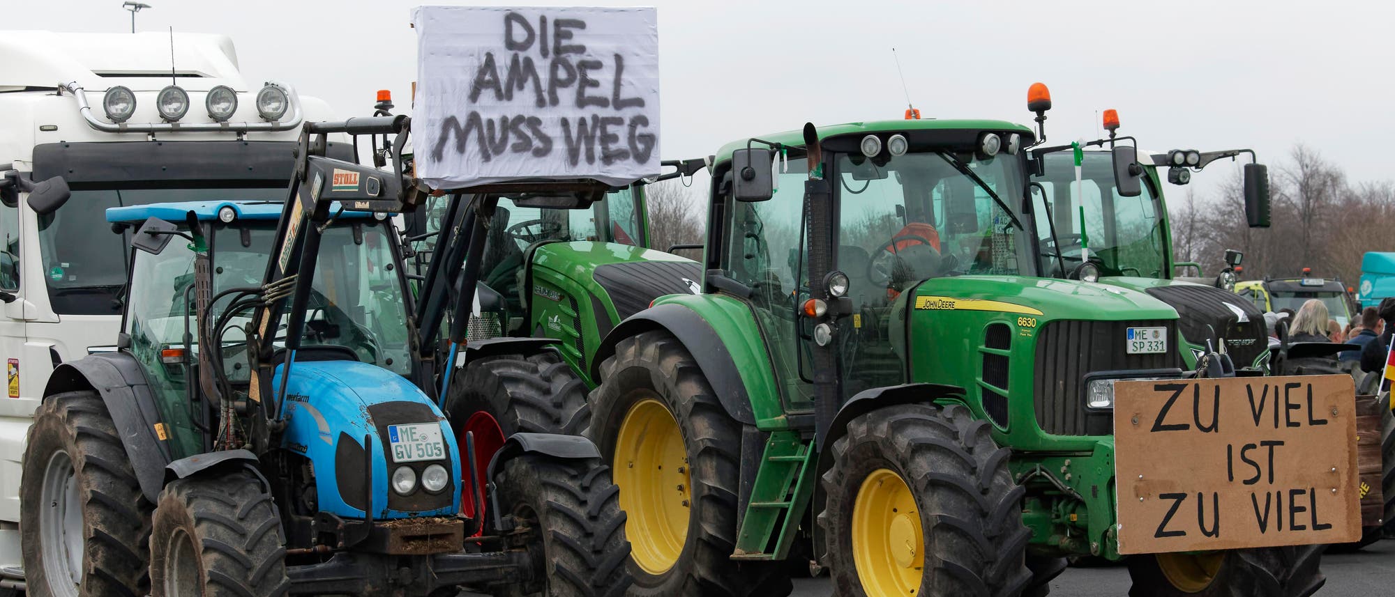 Bauernproteste im Februar 2024 in Düsseldorf