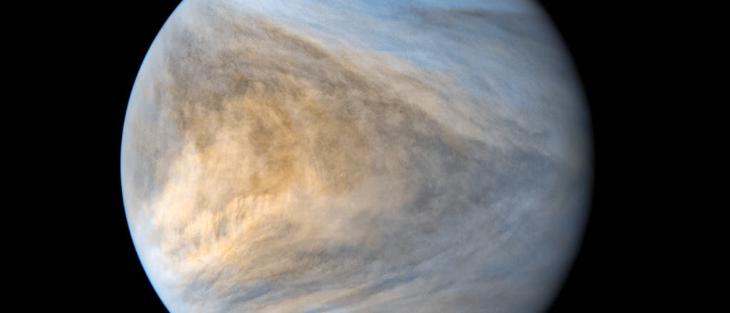 Venus im Ultravioletten, aufgenommen von cder japanischen Raumsonde Akatsuki