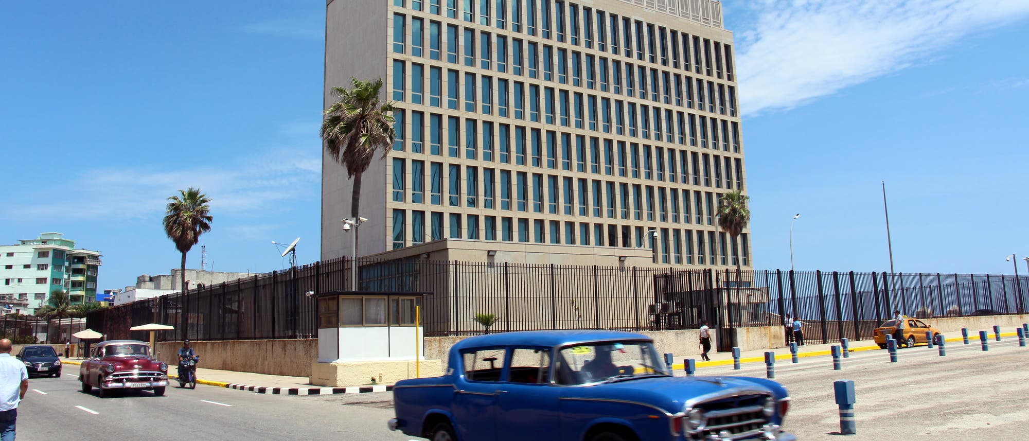 Das Gebäude der US-Botschaft in Havanna, Kuba