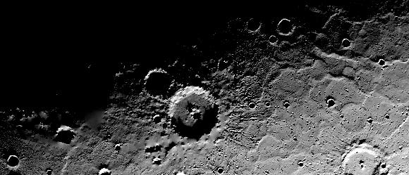 Der Prokofiev-Krater auf Merkur