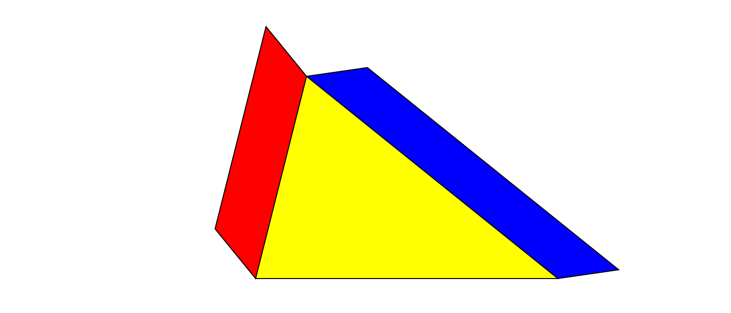Dreieck mit Parallelogrammen