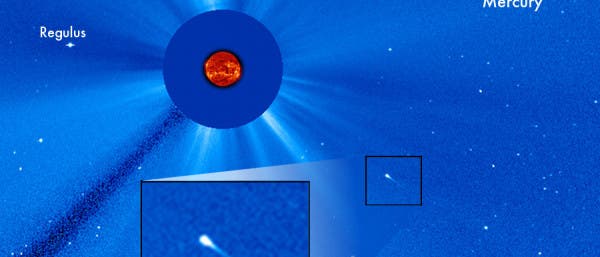 Ein sterbender Komet in Sonnennähe (SoHo-Aufnahme)