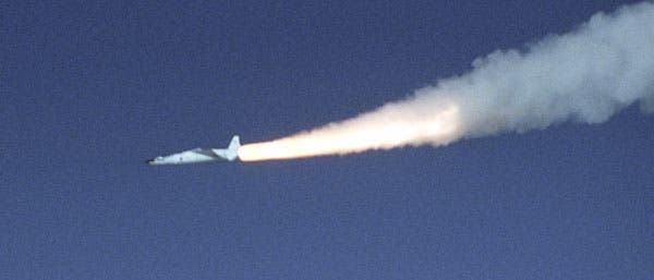 X-43A, angeschoben von einer Pegasusrakete