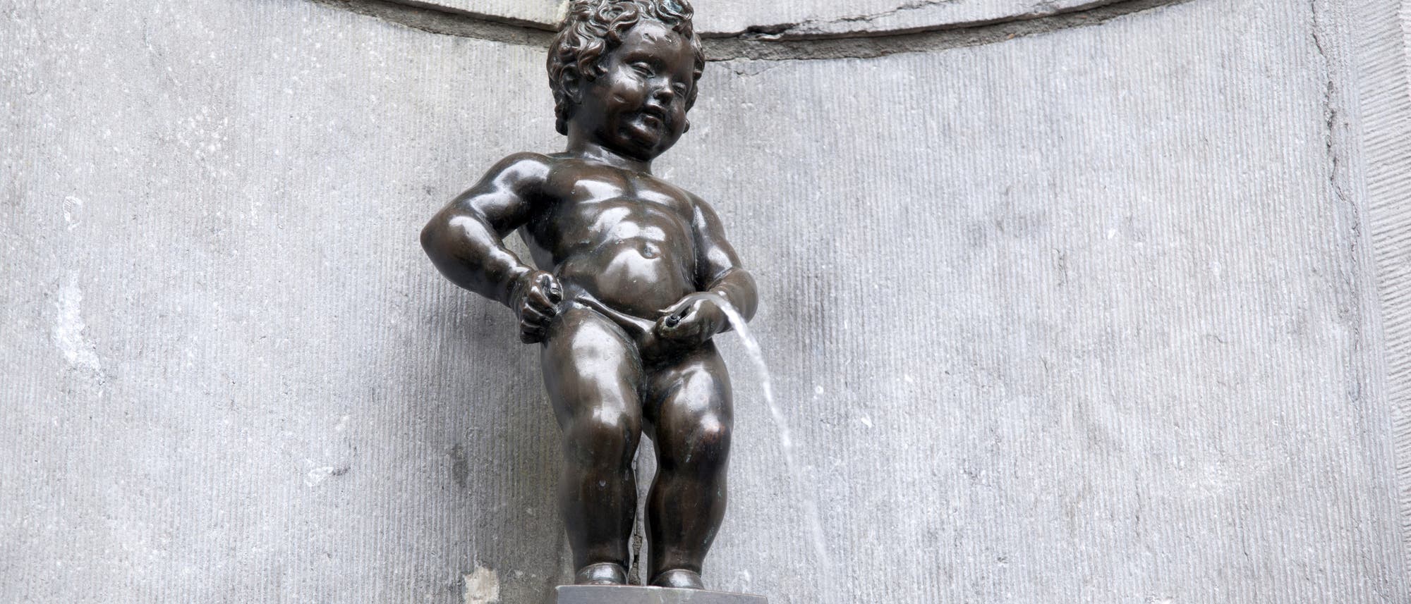 Manneken Pis Brunnenstatue in Brüssel