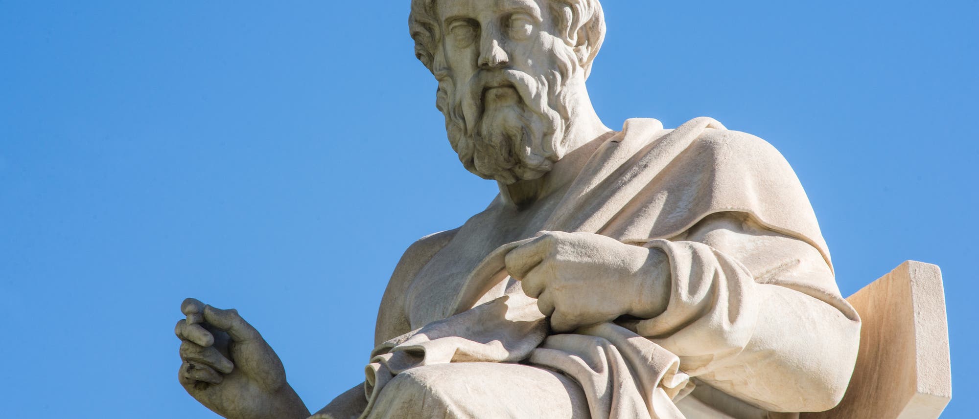 Statue des Plato in Athen