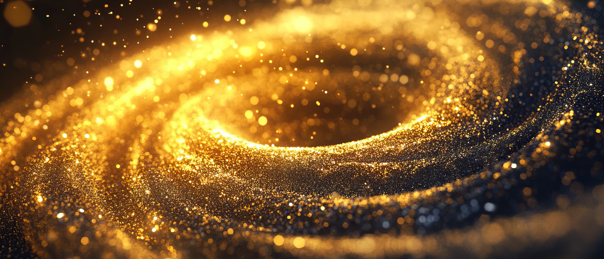 Eine künstlerische Darstellung einer goldenen Spiralgalaxie im Weltraum. Die Galaxie besteht aus leuchtenden, funkelnden Partikeln, die sich spiralförmig um ein zentrales, helles Licht drehen. Der Hintergrund ist dunkel, was den Kontrast zu den goldenen Partikeln verstärkt. Diese Darstellung vermittelt ein Gefühl von Bewegung und Tiefe im Universum. Eine künstlerische Darstellung einer goldenen Spiralgalaxie im Weltraum. Die Galaxie besteht aus leuchtenden, funkelnden Partikeln, die sich spiralförmig um ein zentrales, helles Licht drehen. Der Hintergrund ist dunkel, was den Kontrast zu den goldenen Partikeln verstärkt. Diese Darstellung vermittelt ein Gefühl von Bewegung und Tiefe im Universum.