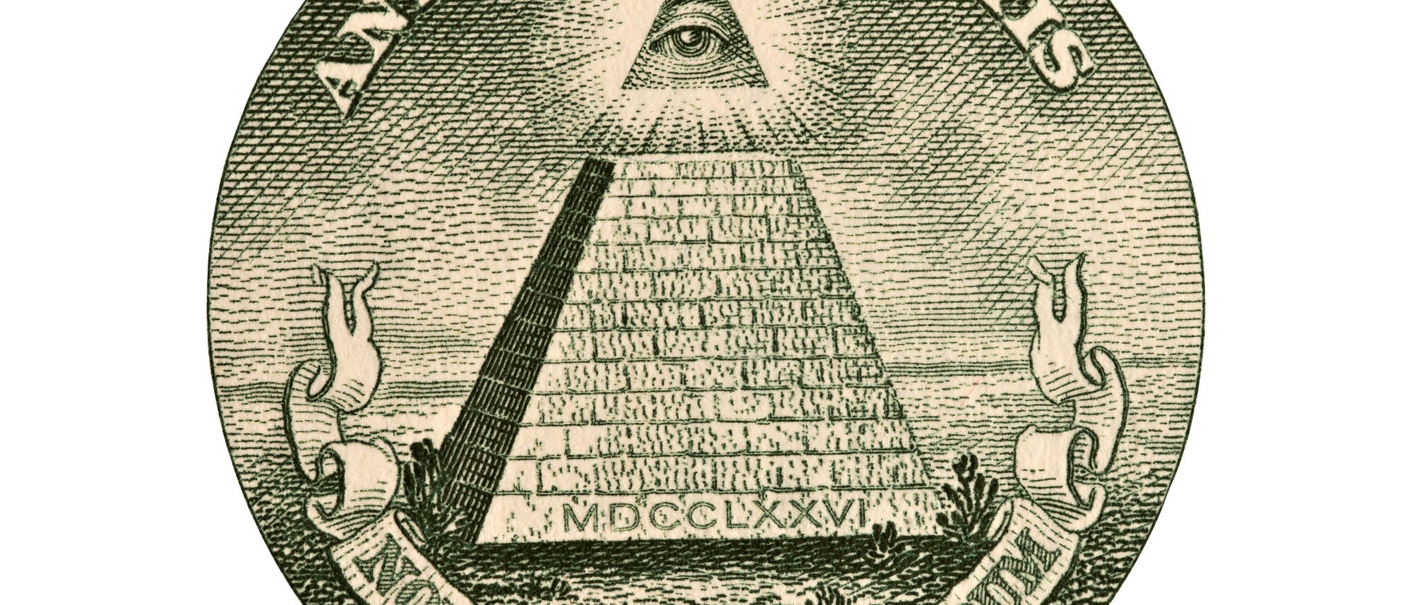 Dollarnote mit vermeintlichem "Illuminati"-Siegel 