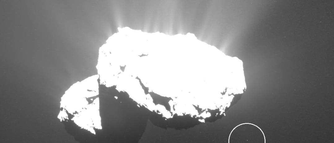 Ein Tschurimond (Aufnahme der Raumsonde Rosetta)