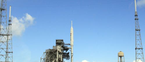 Testrakete Ares 1-X vor dem Start