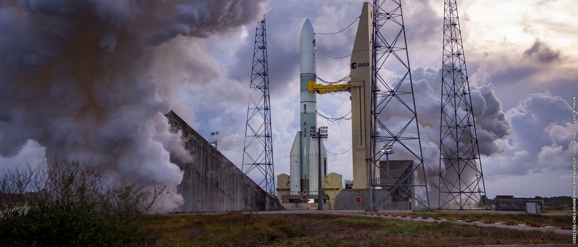Die Ariane 6 durchläuft erste Tests auf der Startrampe