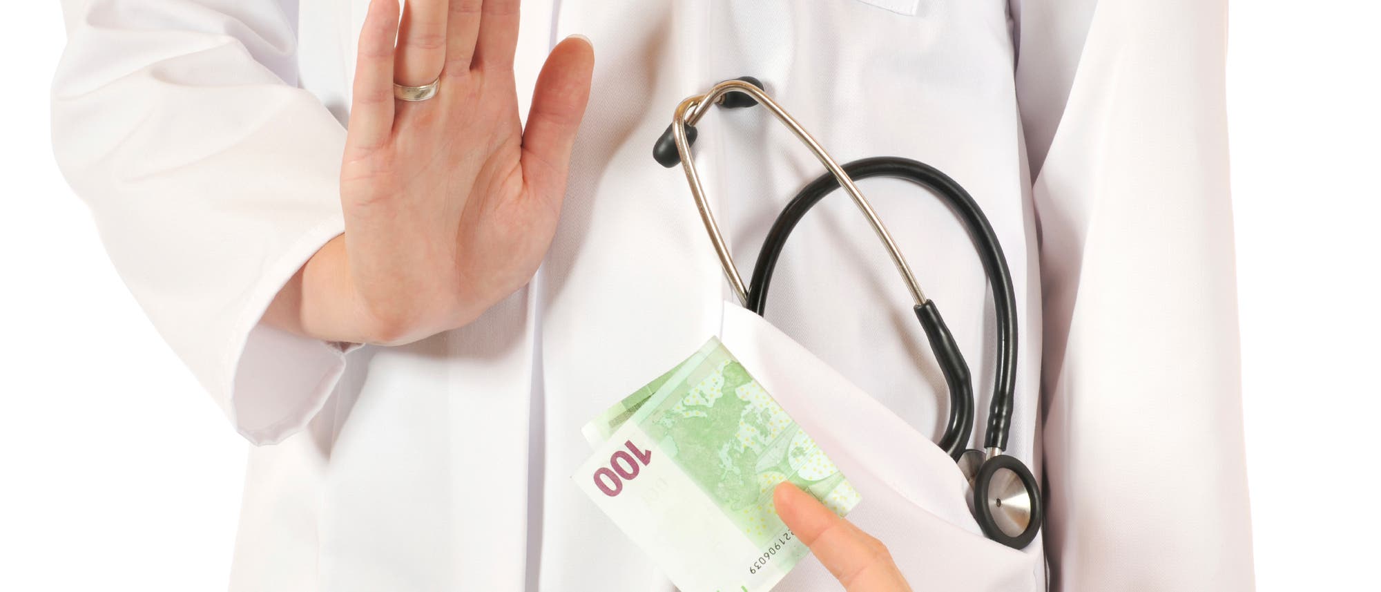 Arzt lehnt Geldzahlung ab