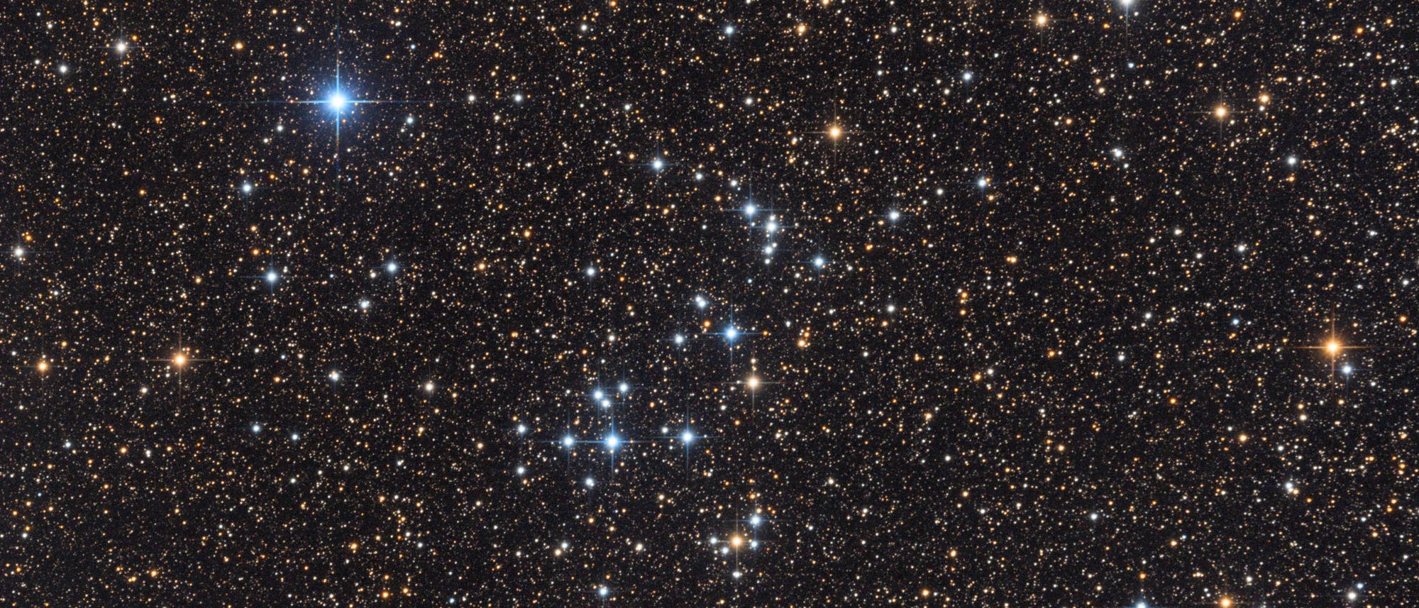 Der offene Sternhaufen NGC 6633 im Sternbild Schlagenträger