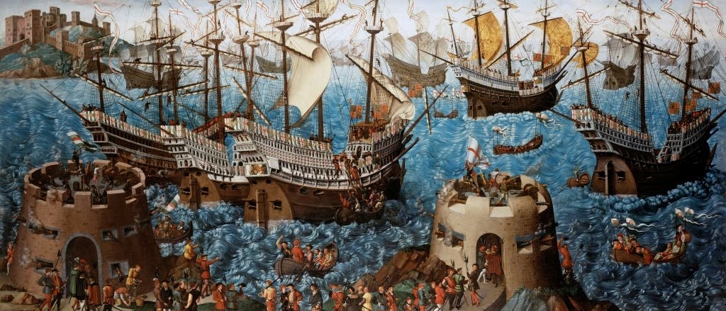 Henry VIII. schifft auf der Mary Rose ein