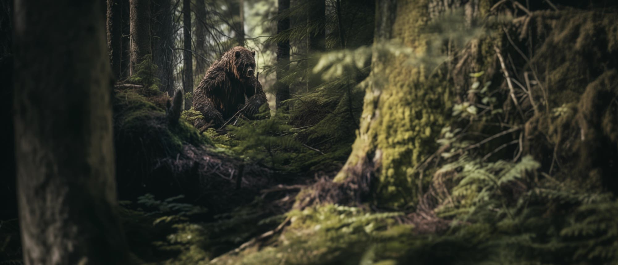 Bigfoot - ein Bär? (Erstellt mit KI)
