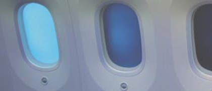 Elektrochrome Flugzeugfenster
