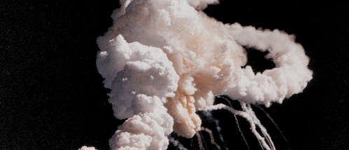 Die Explosion der Raumfähre Challenger