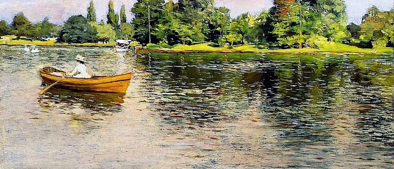 Gemälde "Summertime" von William Merritt Chase aus dem Jahr 1886