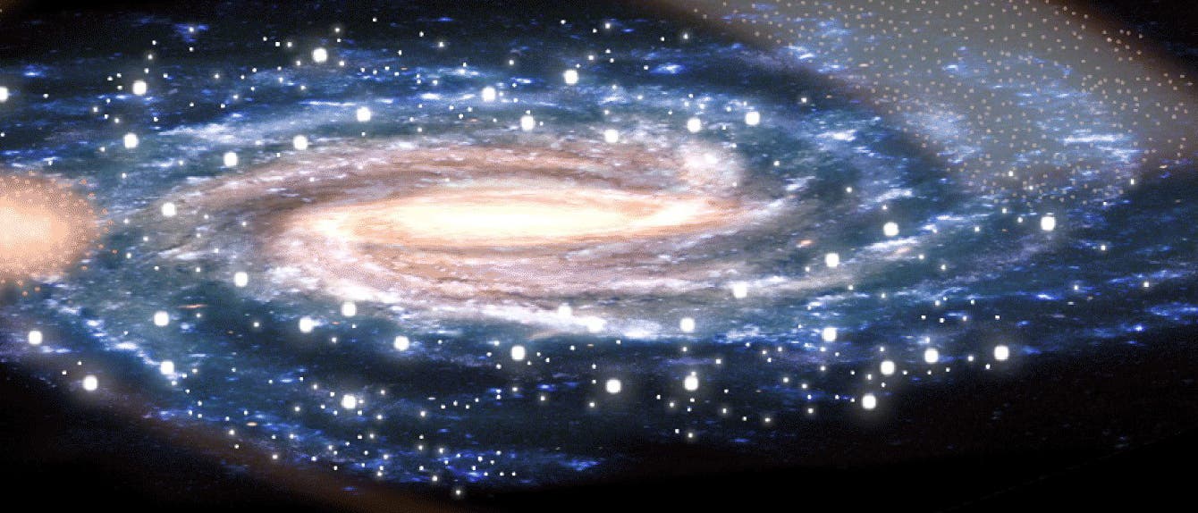 Kollision der Galaxie Sagittarius mit der Milchstraße