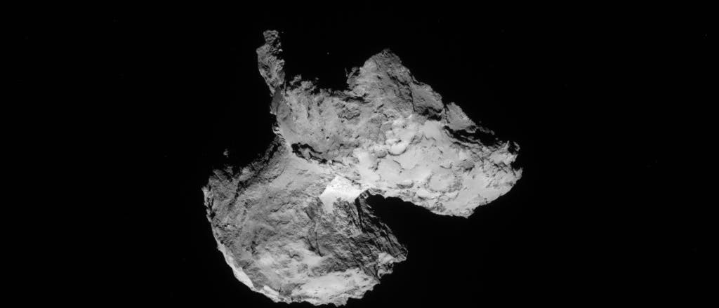 Komet 67P am 12. August 2014, gesehen mit der Navigationskamera