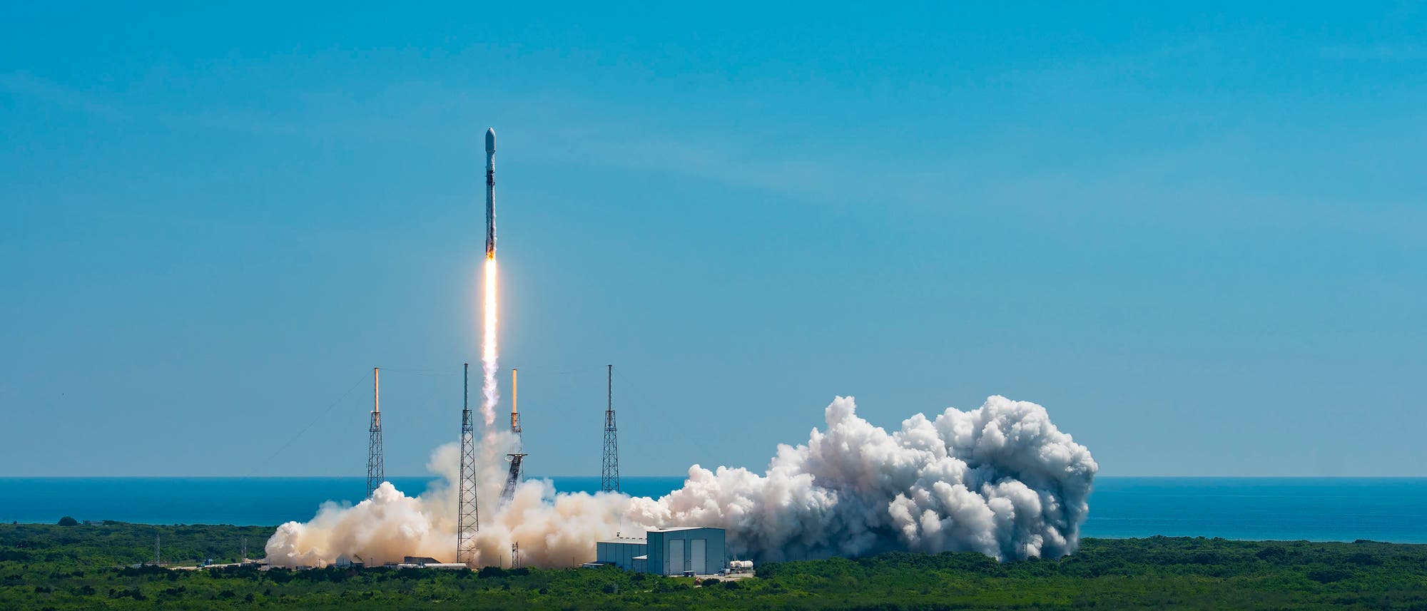 Euclid startet an Bord einer Falcon-9-Rakete
