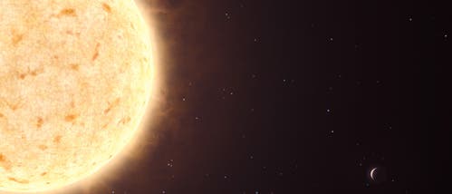 Das Sternsystem HIP&nbsp;13044 im Sternbild Chemischer Ofen