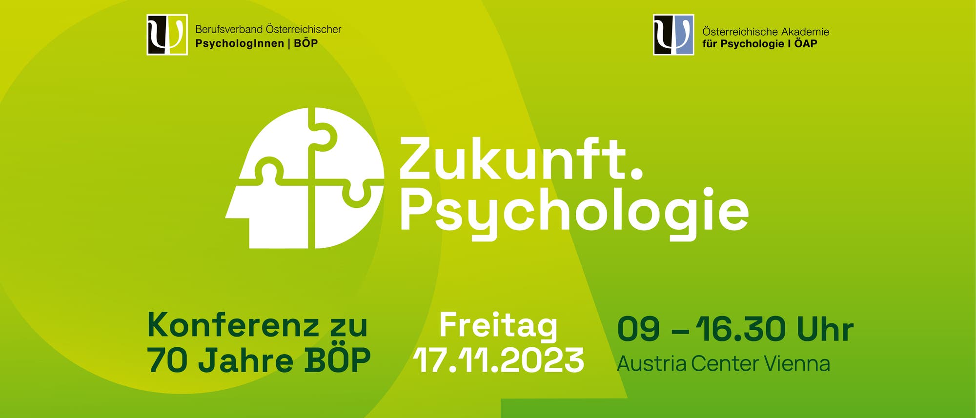 Plakat Konferenz Berufsverband Österreichischer PsychologInnen