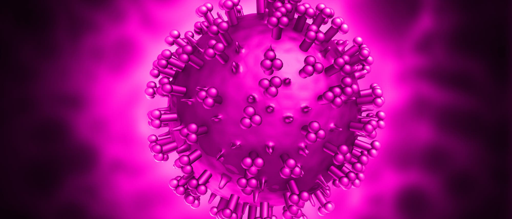 Modell eines Virus (Symbolbild)