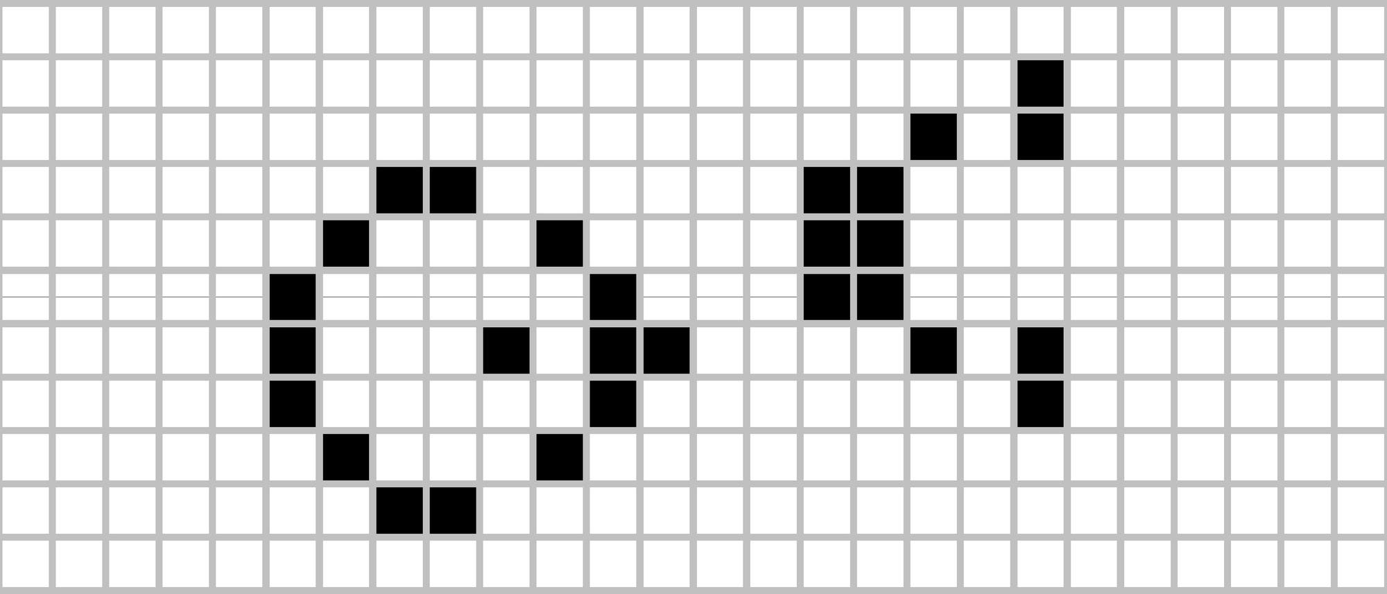 Glider bei Conways »Spiel des Lebens«