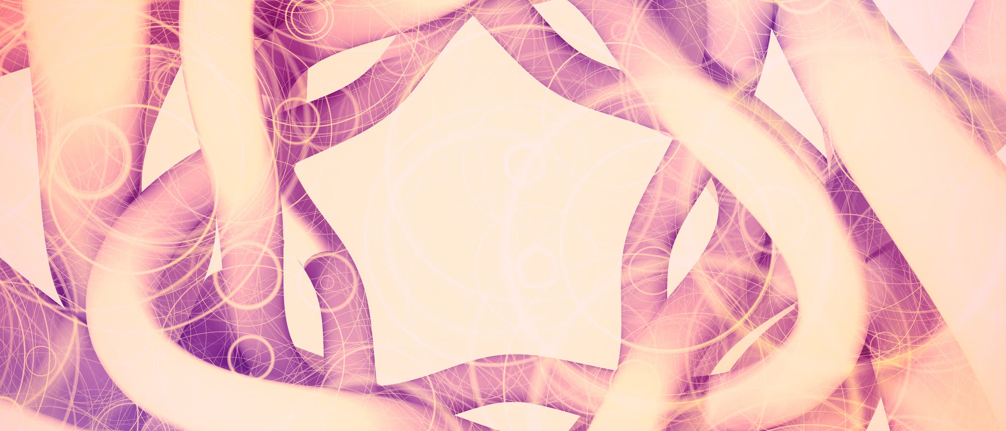 Abstrakte Kunstillustration mit ineinander verschlungenen, geschwungenen Formen in Pastellt&ouml;nen von Rosa und Lila. Die Komposition wird von feinen, &uuml;berlappenden Kreisen und Linien &uuml;berlagert, die ein Gef&uuml;hl von Bewegung und Tiefe erzeugen. Die weichen Farbverl&auml;ufe und die organischen Formen verleihen dem Bild eine harmonische und dynamische &Auml;sthetik.