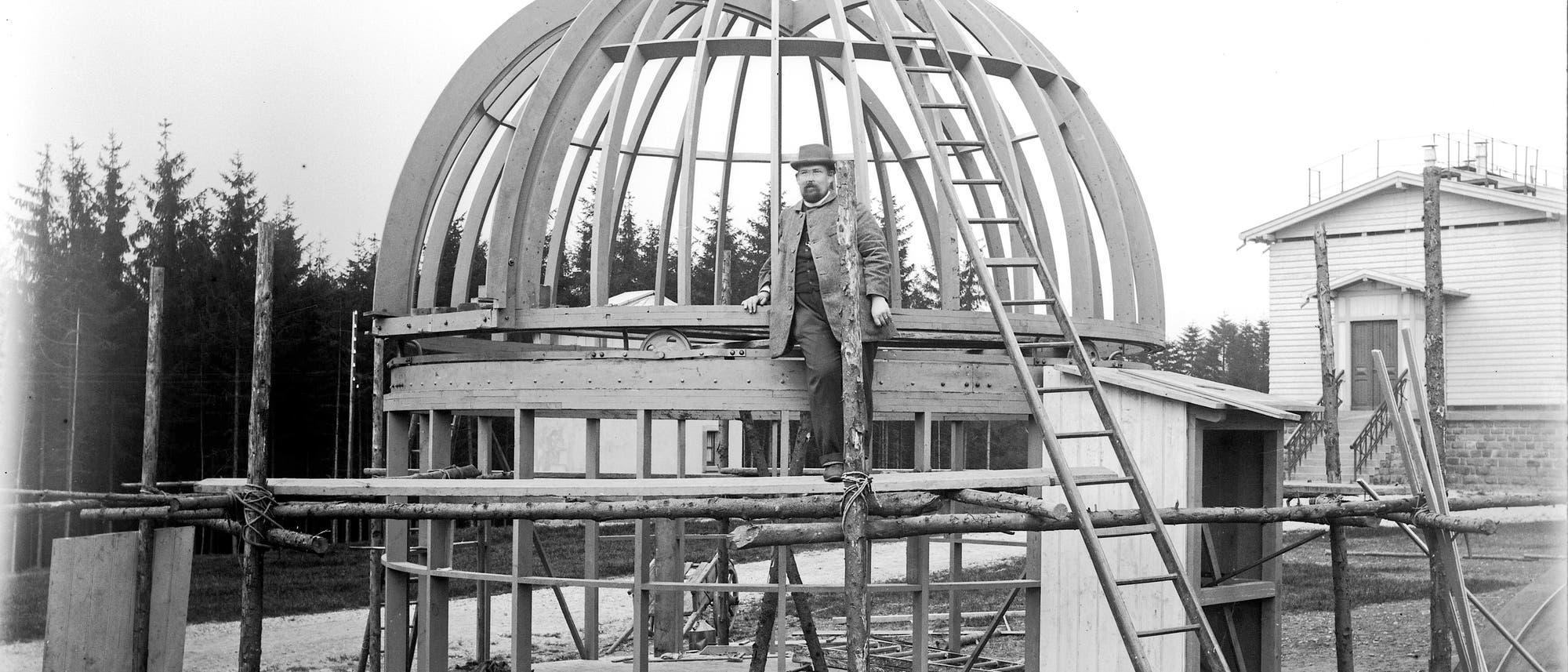 Max Wolf,  Sternwarte, Teleskopgebäude