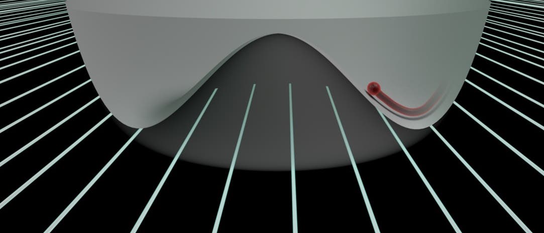 Illustration einer Higgs-Anregung in einem zweidimensionalen System