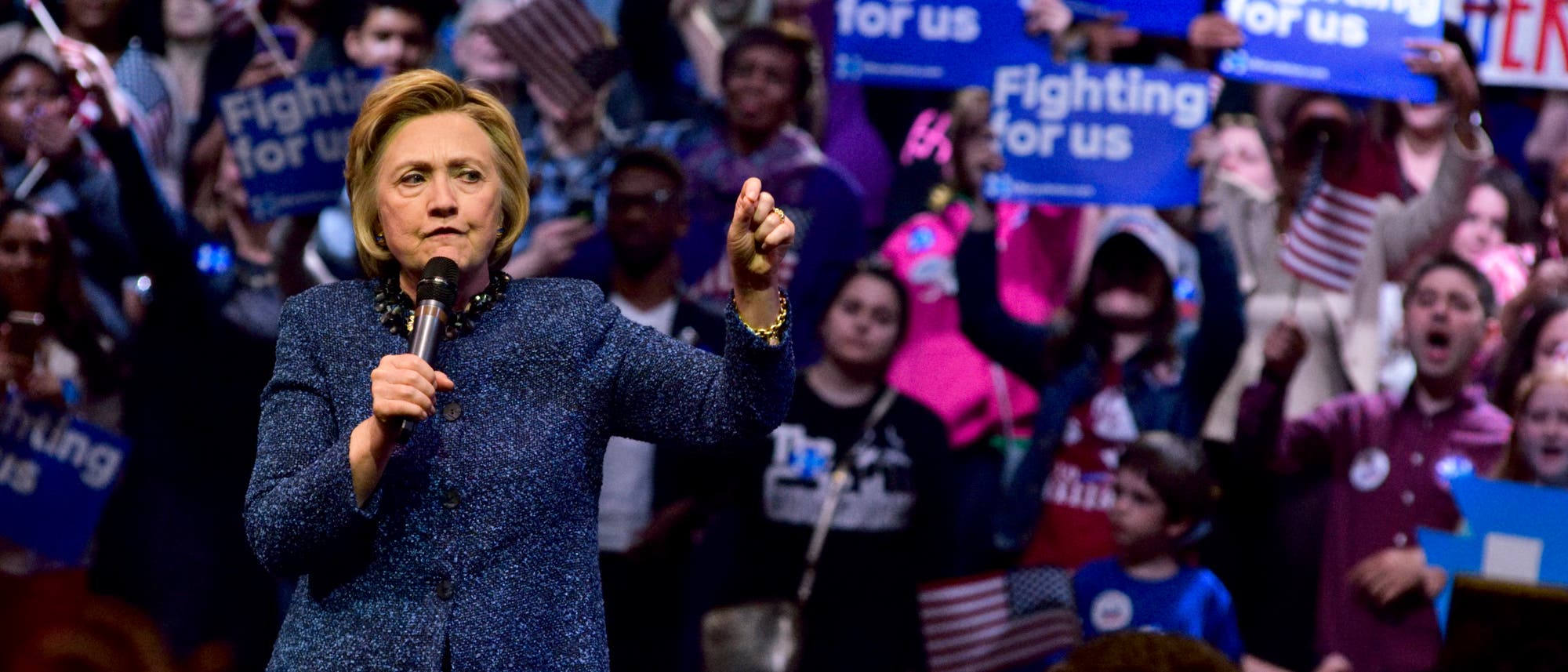 Hillary Clinton betreibt Wahlkampf in Pennsylvania