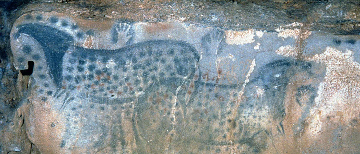 Steinzeitliche Höhlenmalerei