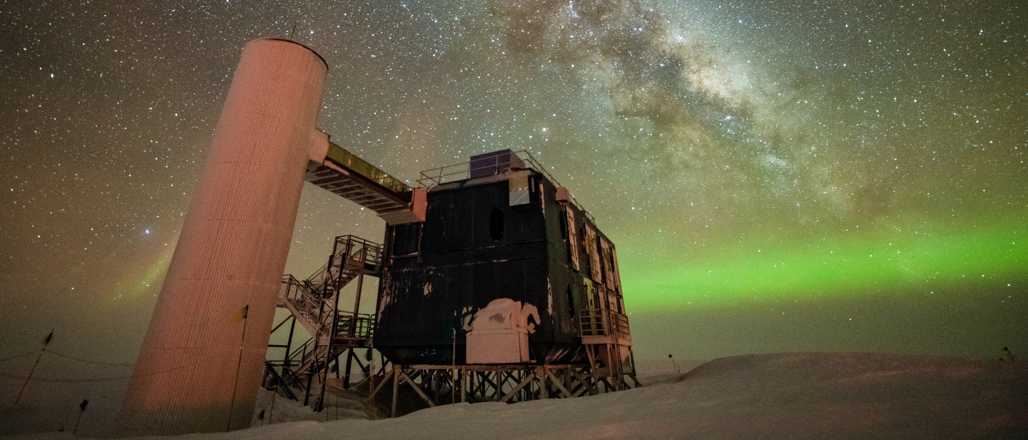 Detektoranlage IceCube in der Antarktis