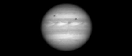 Dieses erste Testbild von Jupiter nahm New Horizons am 4. September 2006 auf.