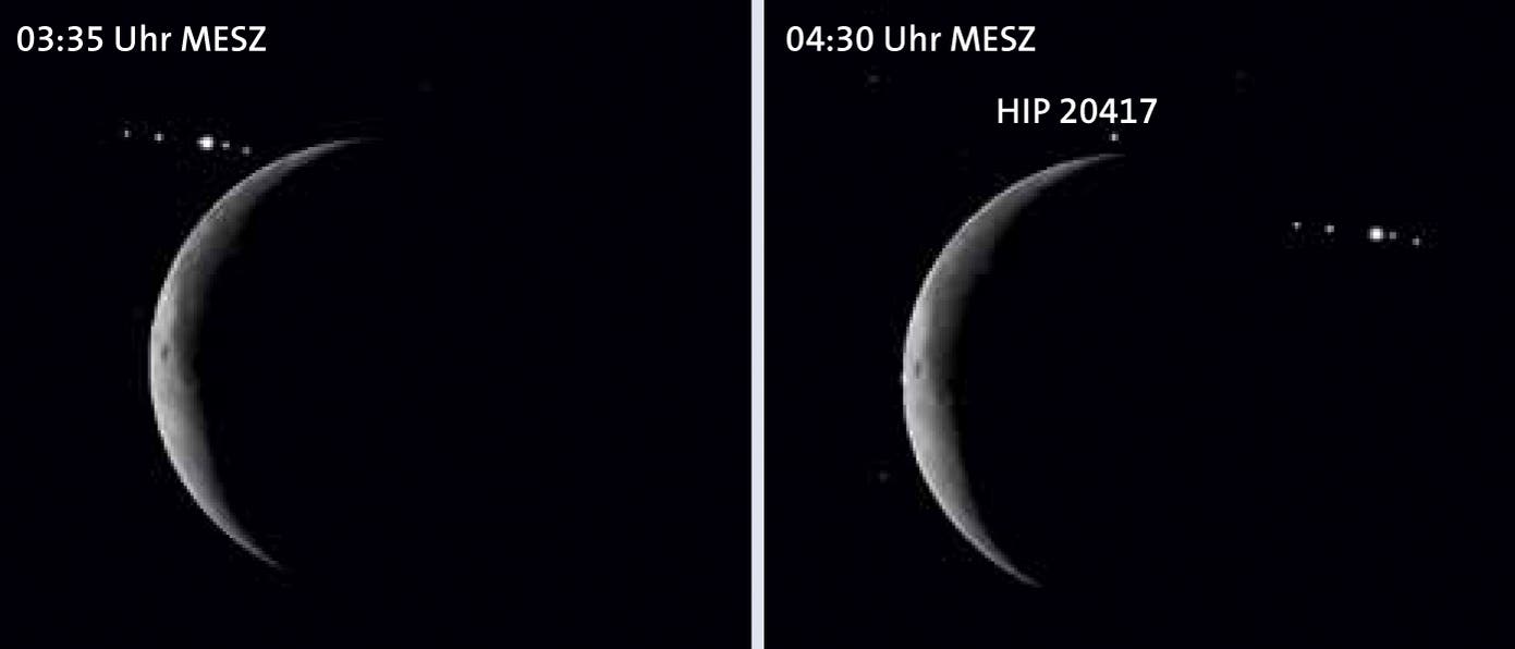 Jupiterbedeckung durch den Mond am 15. Juli 2012