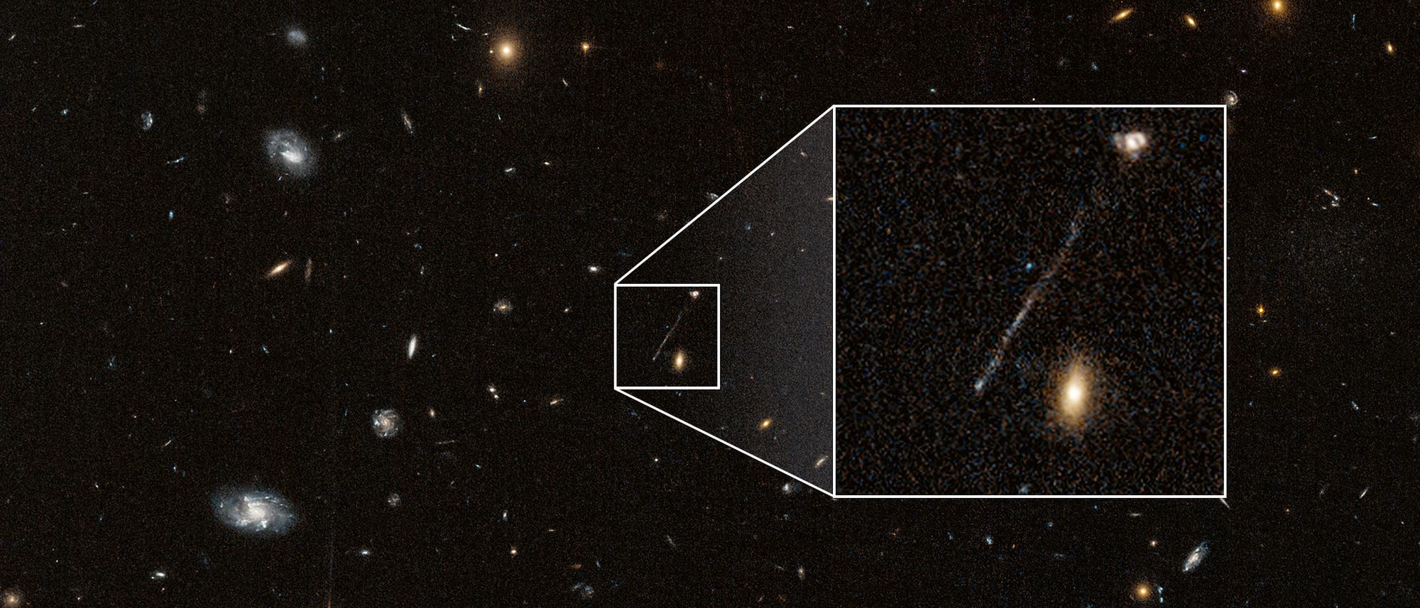 Linie, Schwarzes Loch, Hubble