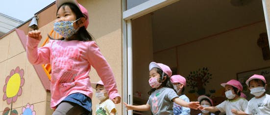 Kinderleben nahe Fukushima