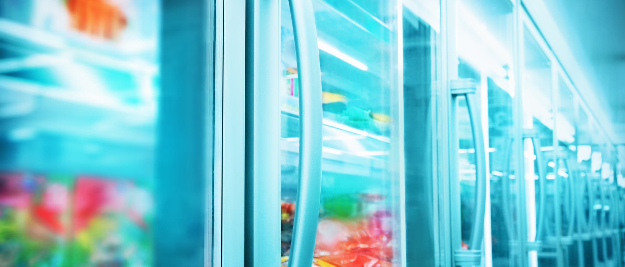 Kühlschränke im Supermarkt